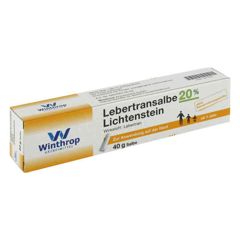 Lebertran Salbe 20% Lichtenstein 40 g od Zentiva Pharma GmbH PZN 01217701