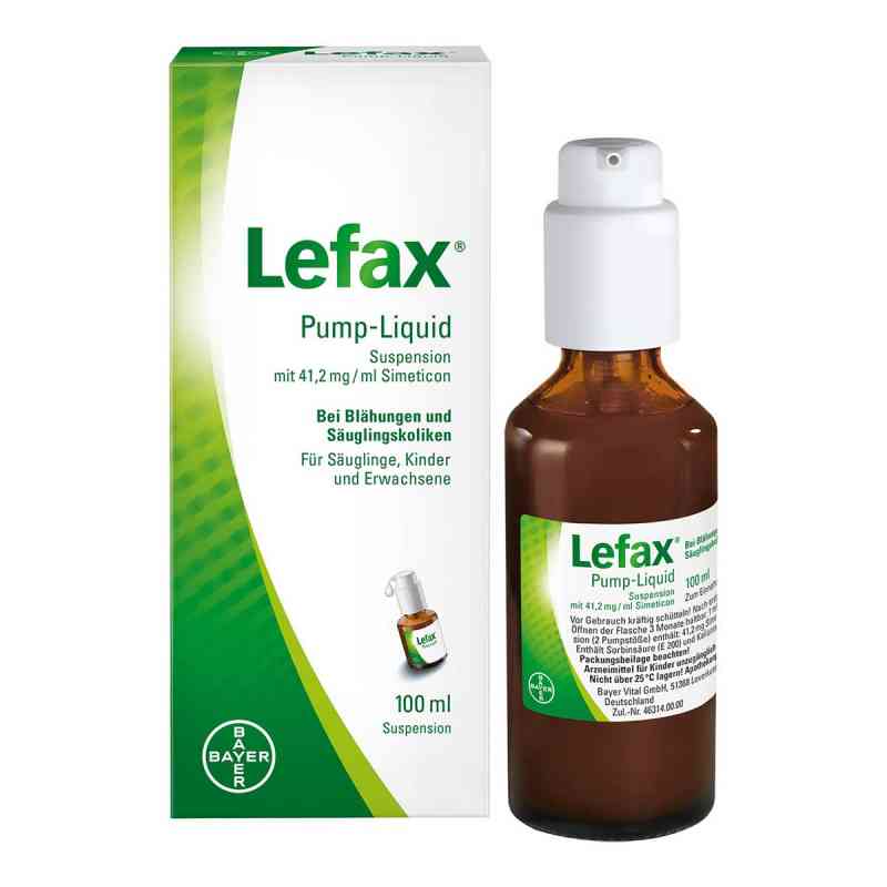 Lefax na wzdęcia, płyn w pompce 100 ml od Bayer Vital GmbH PZN 02563865