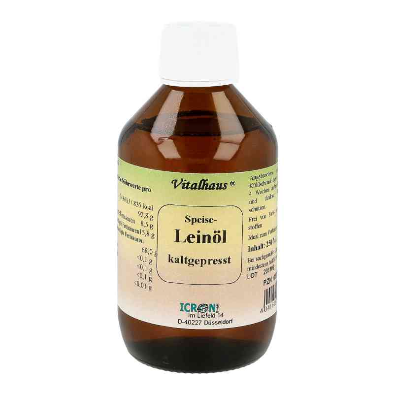 Leinöl Kaltgepresst Vitalhaus 250 ml od Axisis GmbH PZN 01295351
