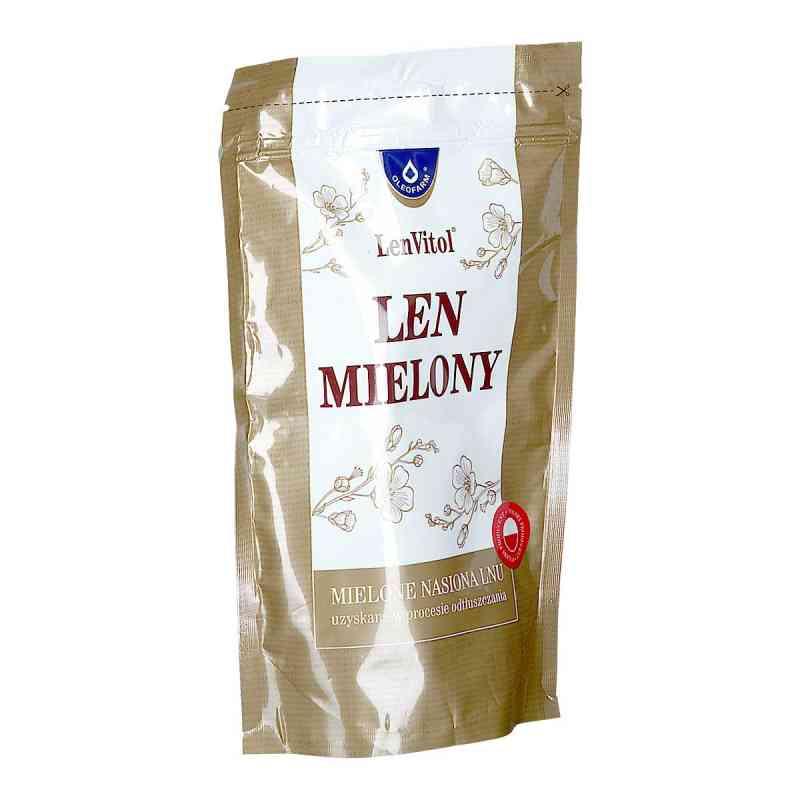 Len mielony odtłuszczony Oleofarm 450 g od OLEOFARM SP. Z O.O. PZN 08302251