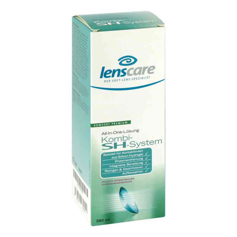 Lenscare Kombi Sh System + 1 Behaelter Loesung 380 ml od 4 CARE GmbH PZN 05876783
