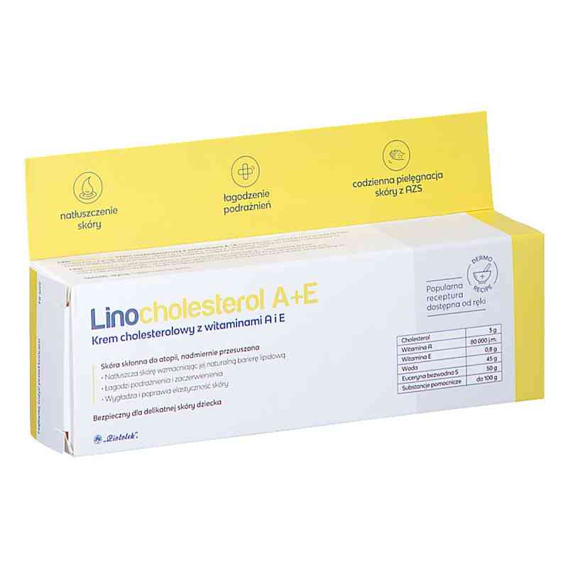 Linocholesterol A+E Krem cholesterolowy z witaminami A i E 90 g od PRZEDS. FARMACEUTYCZNE 
