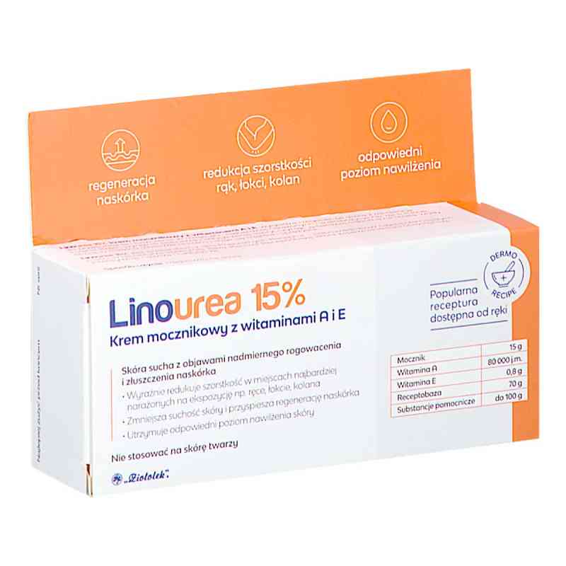 Linourea 15% Krem mocznikowy z wit. A i E 50 g od PRZEDSIĘBIORSTWO FARMACEUTYCZNE 