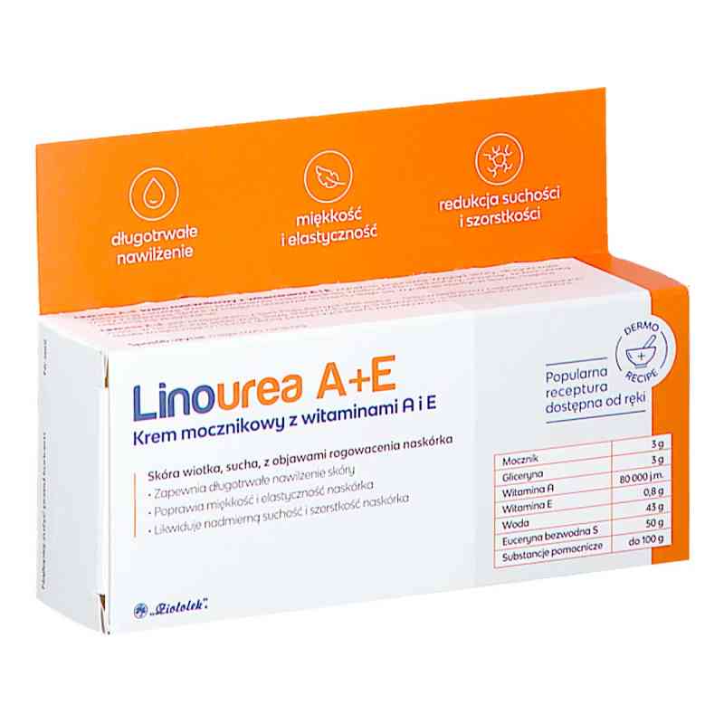 Linourea A+E Krem mocznikowy z wit. A i E 50 g od PRZEDSIĘBIORSTWO FARMACEUTYCZNE 