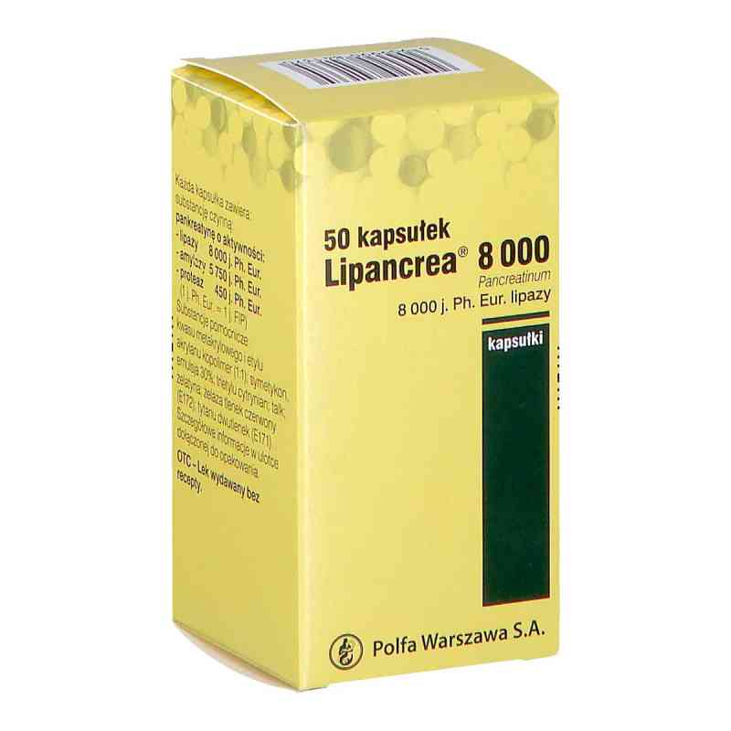 Lipancrea 8000 50  od WARSZAWSKIE ZAKŁ.FARM. POLFA S.A. PZN 08302401