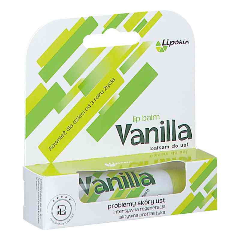 Lipskin Vanilla Balsam do ust dla dzieci od 3 roku życia 8 g od PHARMACY LAB SP. Z O.O. PZN 08305303