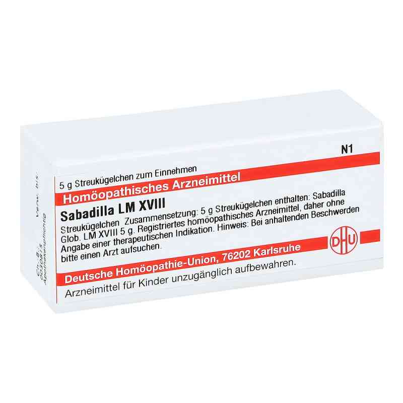 Lm Sabadilla Xviii Globuli 5 g od DHU-Arzneimittel GmbH & Co. KG PZN 04508557