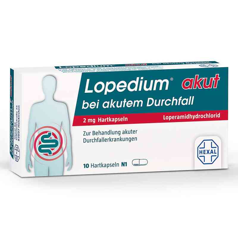 Lopedium Akut preparat na ostrą biegunkę, kapsułki 10 szt. od Hexal AG PZN 01939446