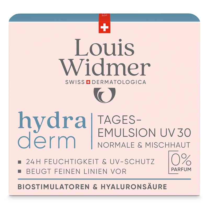 Louis Widmer hydraderm emulsja na dzień UV 30 bezzapachowa 50 ml od LOUIS WIDMER GmbH PZN 18442307