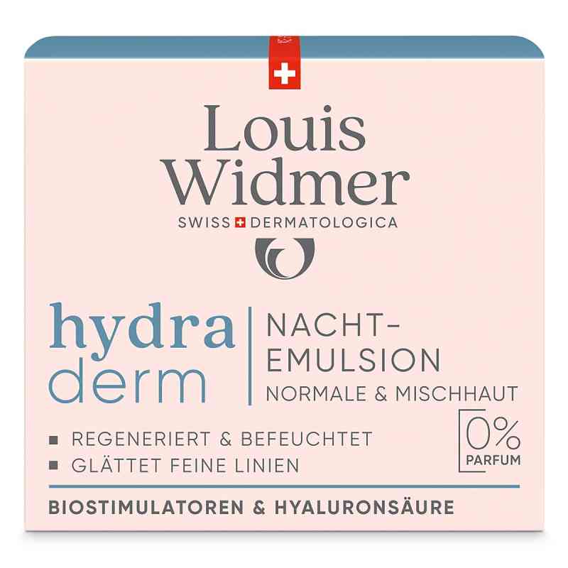Louis Widmer hydraderm emulsja na noc bezzapachowa 50 ml od LOUIS WIDMER GmbH PZN 18442371