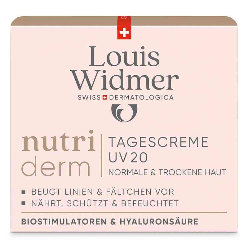 Louis Widmer nutriderm krem na dzień UV 20 bezzapachowy 50 ml od LOUIS WIDMER GmbH PZN 18442460