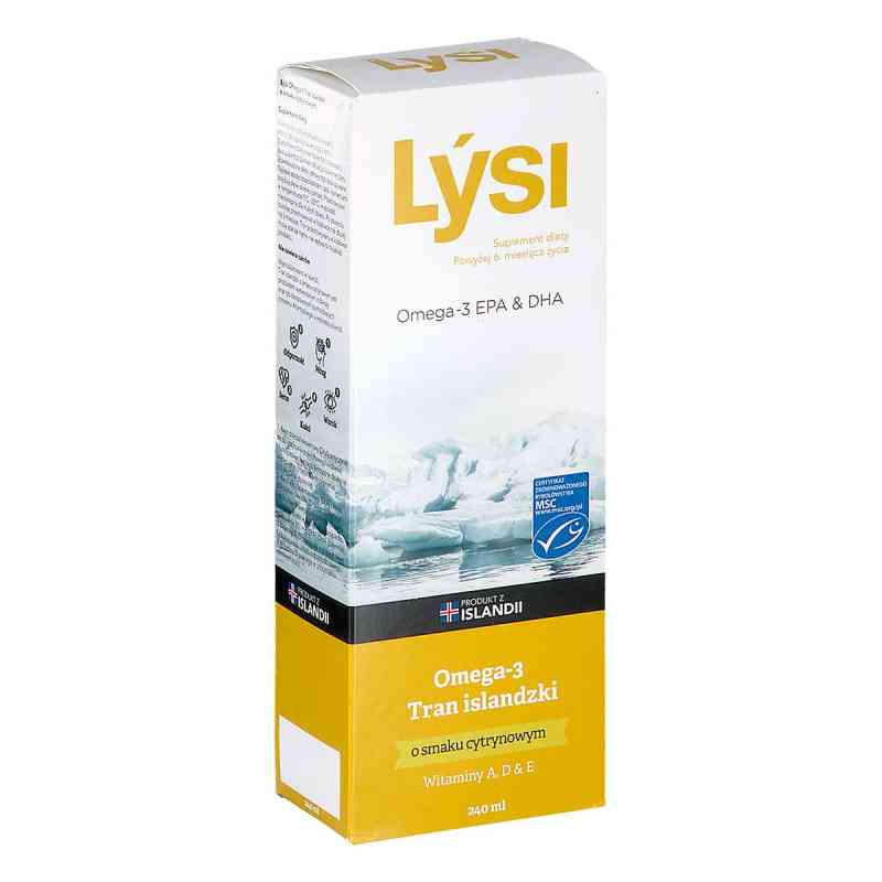 LYSI Tran islandzki o smaku cytrynowym 240 ml od LYSI HF PZN 08306495