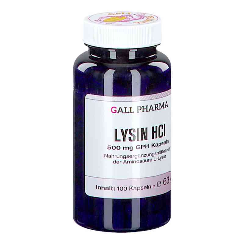 Lysin Hci 500 mg Gph kapsułki 100 szt. od GPH PRODUKTIONS GMBH PZN 07147321
