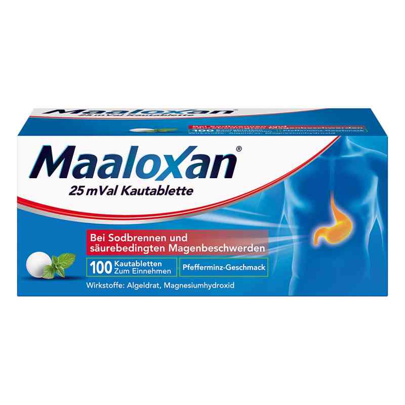 Maaloxan 25 mVal tabletki do żucia 100 szt. od A. Nattermann & Cie GmbH PZN 01423607