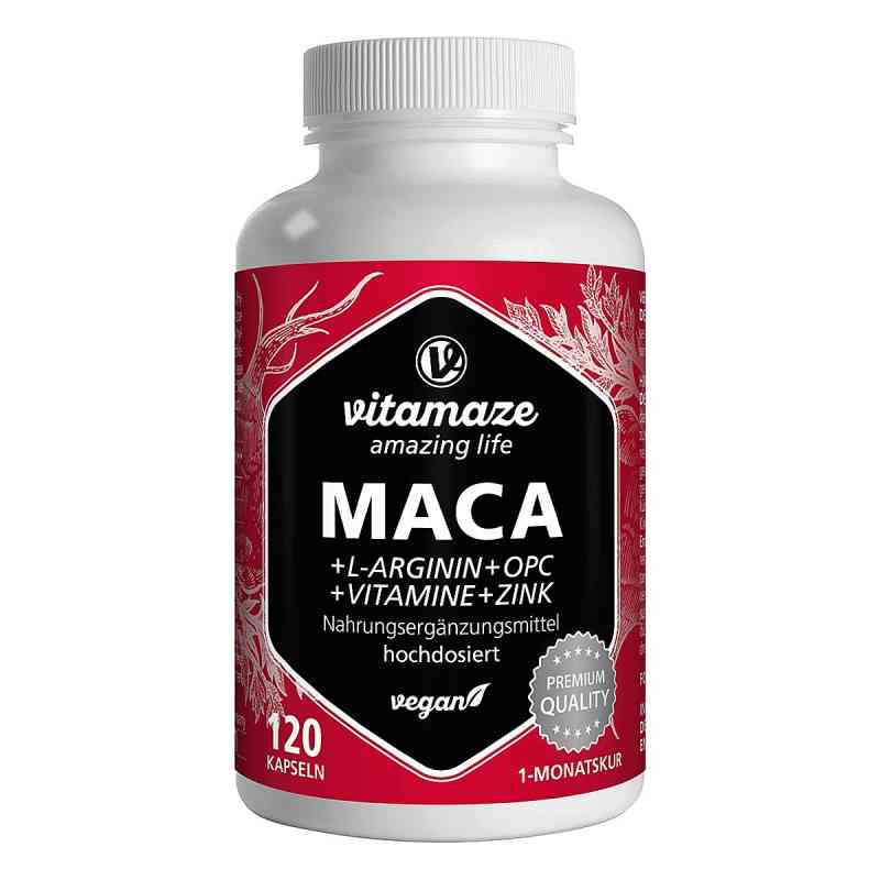 Maca hochdosiert+L-Arginin+OPC+Vit.VISPURA kapsułki 120 szt. od Vitamaze GmbH PZN 13815330