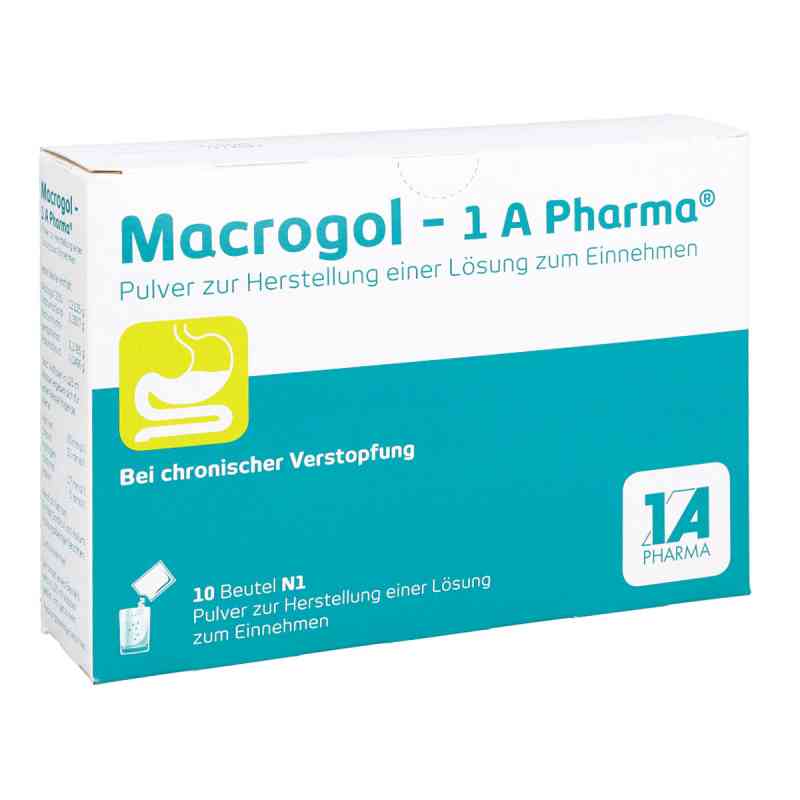 Macrogol-1a Pharma Plv.z.her.e.lsg.z.einnehmen 10 szt. od 1 A Pharma GmbH PZN 14264056