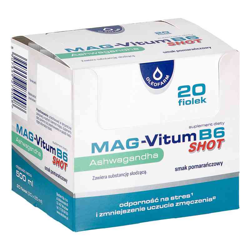 Mag-Vitum B6 Ashwagandha shot 20  od OLEOFARM SP. Z O.O. PZN 08306157