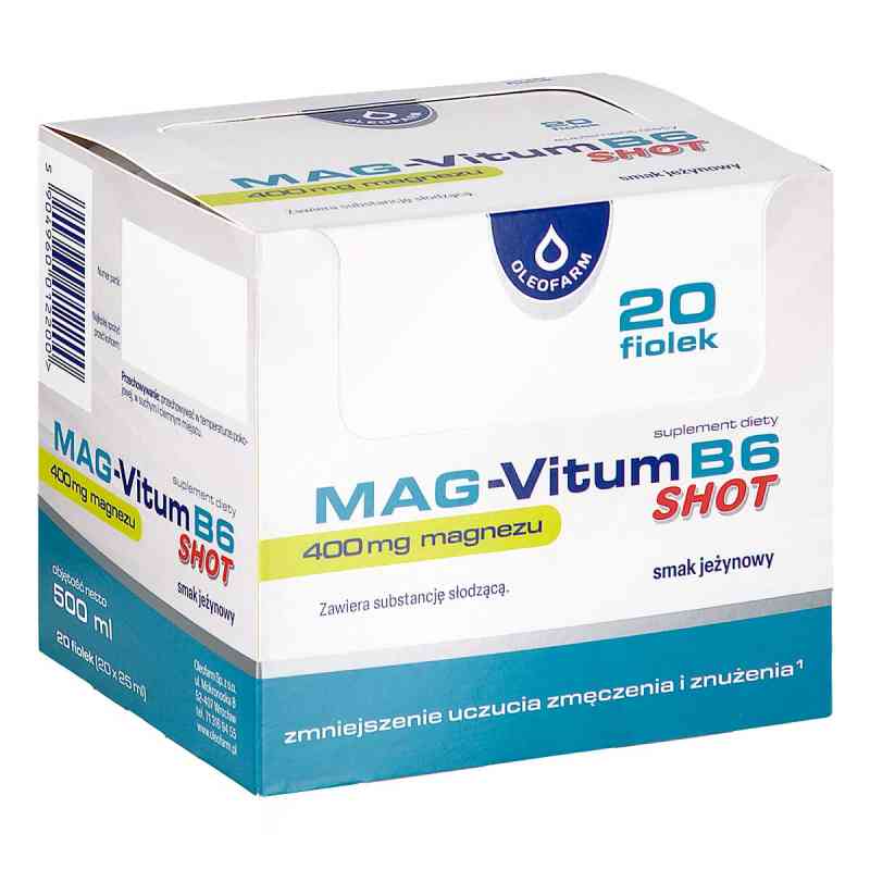 Mag-Vitum B6 shot 20  od OLEOFARM SP. Z O.O. PZN 08306156