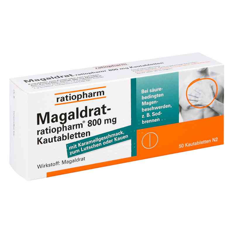 Magaldrat ratiopharm 800 mg Tabl. 50 szt. od ratiopharm GmbH PZN 04869887
