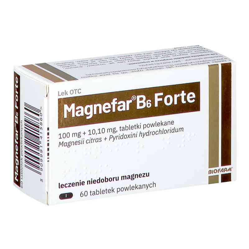 Magnefar B6 Forte 60  od BIOFARM SP.Z O.O. PZN 08301317
