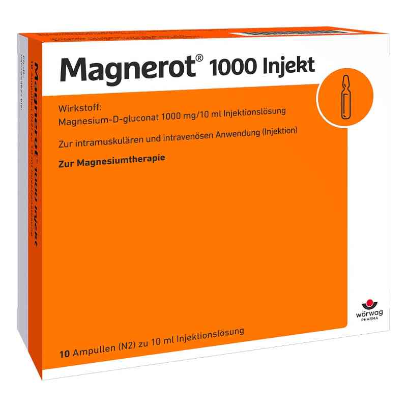 Magnerot 1000 w ampułkach do iniekcji 10X10 ml od Wörwag Pharma GmbH & Co. KG PZN 02606942