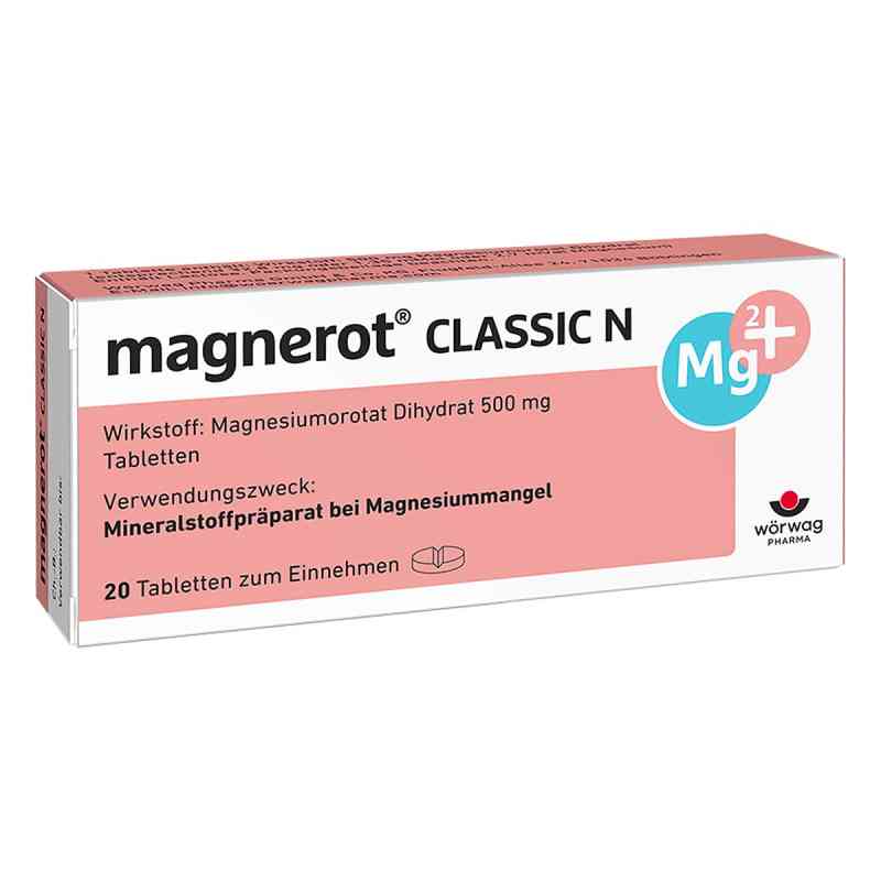 Magnerot Classic N Tabletten 20 szt. od Wörwag Pharma GmbH & Co. KG PZN 00151147