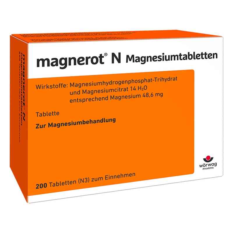 Magnerot N tabletki 200 szt. od Wörwag Pharma GmbH & Co. KG PZN 06963366