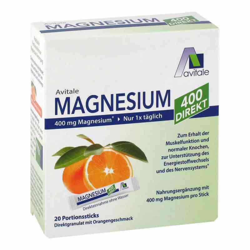 Magnesium 400 Direkt saszetki o smaku pomarańczowym 20X2.1 g od Avitale GmbH PZN 15529887