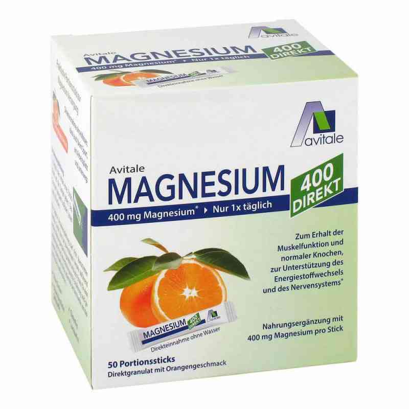 Magnesium 400 direkt saszetki o smaku pomarańczowym 50X2.1 g od Avitale GmbH PZN 15529901