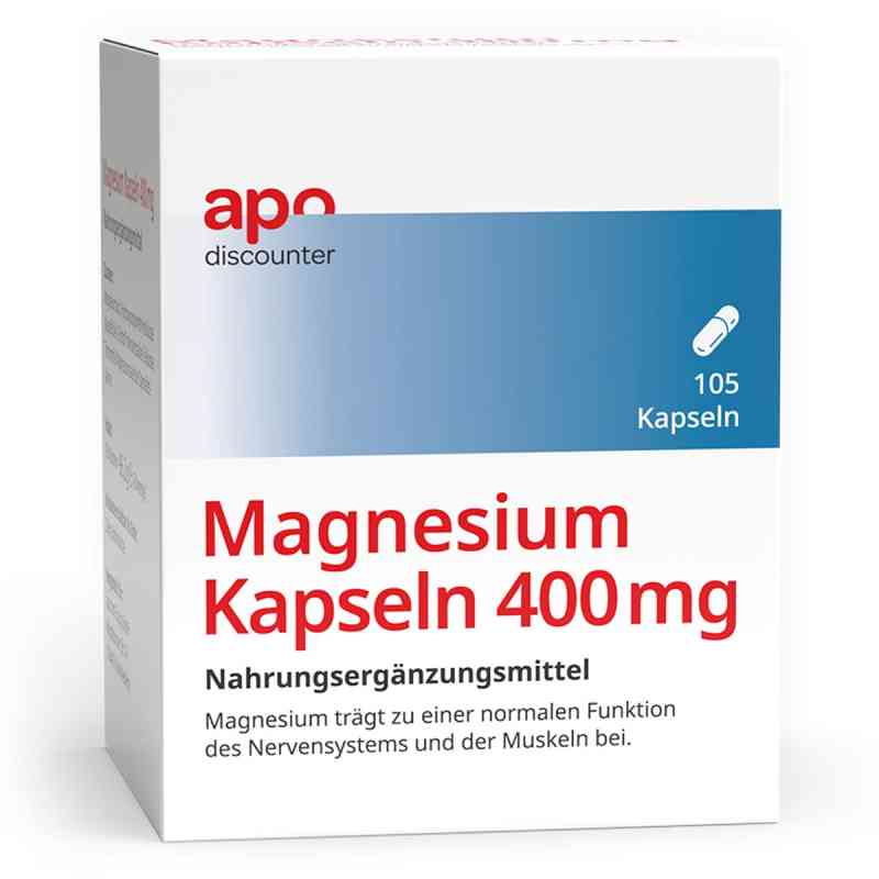 Magnesium 400 Mg kapsułki 105 szt. od apo.com Group GmbH PZN 18203117