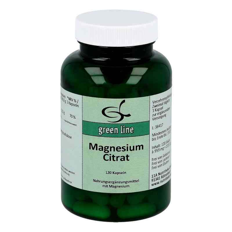Magnesium Citrat kapsułki 120 szt. od 11 A Nutritheke GmbH PZN 09775116
