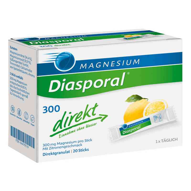 Magnesium Diasporal 300 direkt Magnez granulat 20 szt. od Protina Pharmazeutische GmbH PZN 04479519