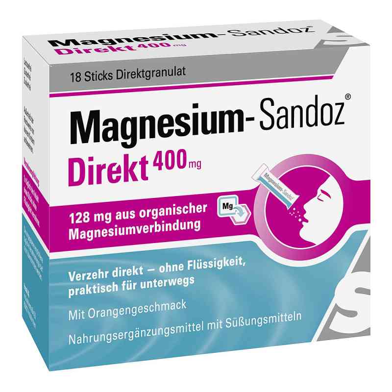 Magnesium Sandoz Direkt 400 mg saszetki 18 szt. od Hexal AG PZN 14210066
