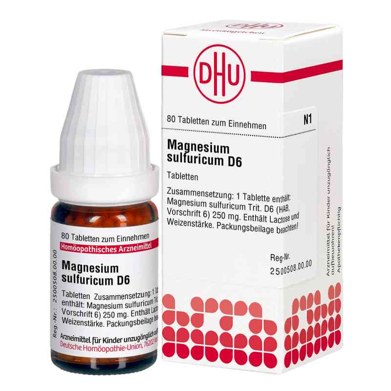 Magnesium Sulfuricum D 6 Tabl. 80 szt. od DHU-Arzneimittel GmbH & Co. KG PZN 01778084
