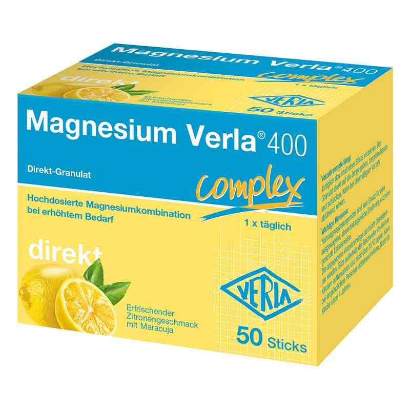 Magnesium Verla 400 Direkt-granulat 50 szt. od Verla-Pharm Arzneimittel GmbH & Co. KG PZN 16154478
