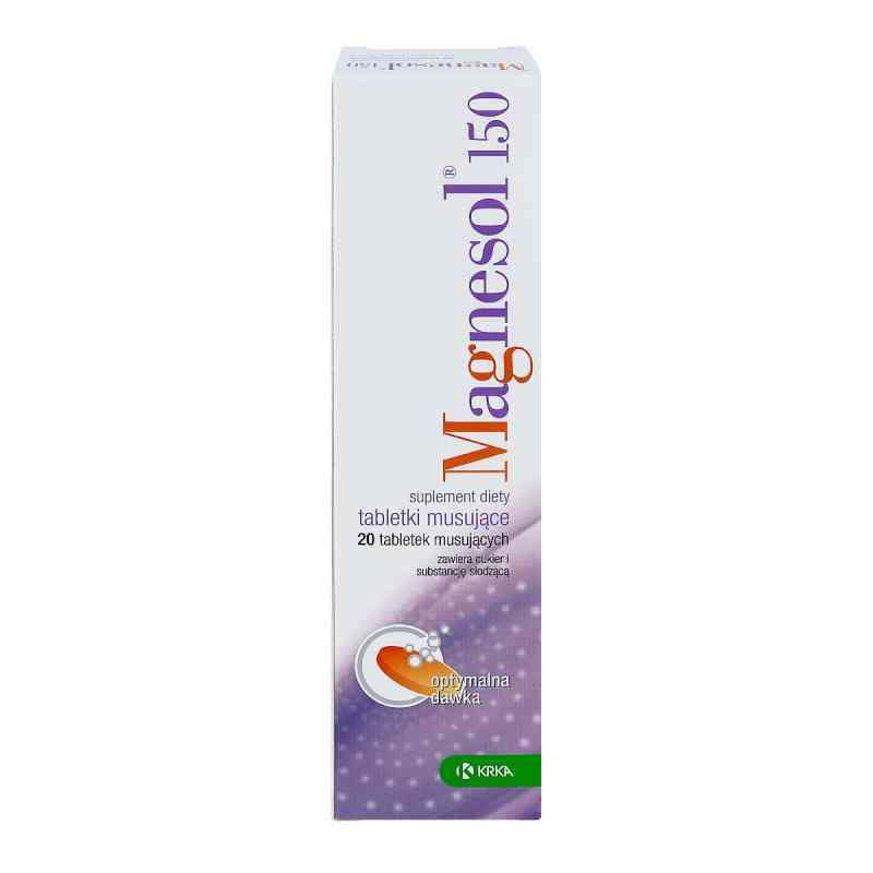 Magnesol 150 mg tabletki musujące 20 tabl. od KRKA D.D. NOVO MESTO PZN 08300120