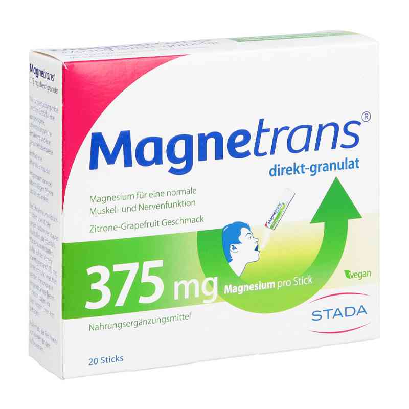 Magnetrans direkt 375 mg granulat 20 szt. od NUTRILO GMBH PZN 07758289