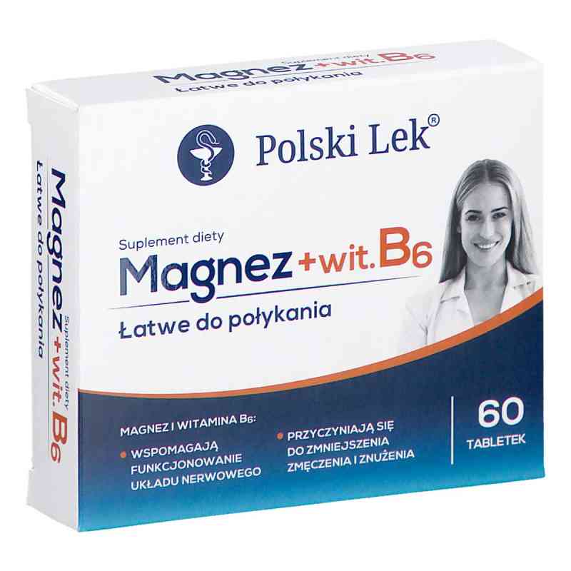 Magnez +Vit.B6 tabletki 60 tabl. od POLSKI LEK  PZN 08300347