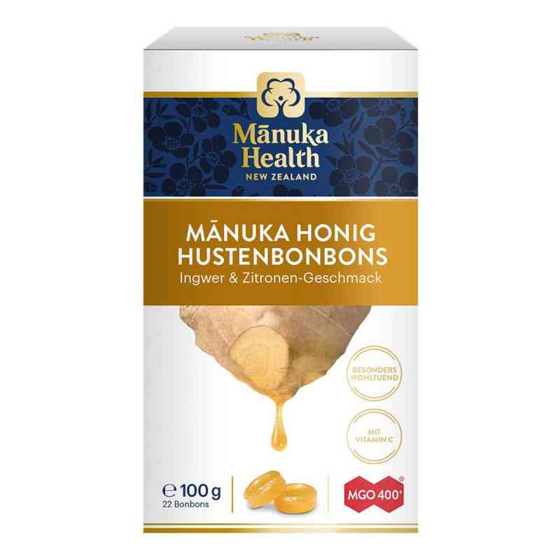 Manuka Health Mgo 400+ Pastylki imbirowo-cytrynowe 100 g od Hager Pharma GmbH PZN 15874897