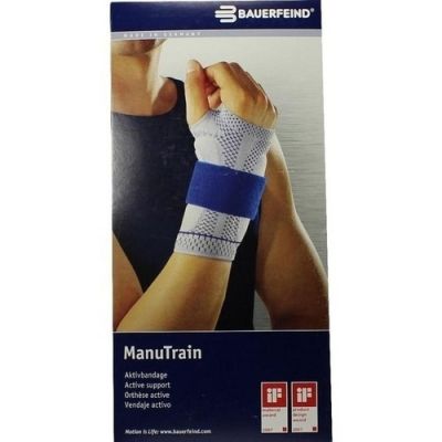 Manutrain Handgelenkb.5 links schwarz 1 szt. od Bauerfeind AG / Orthopädie PZN 07552398