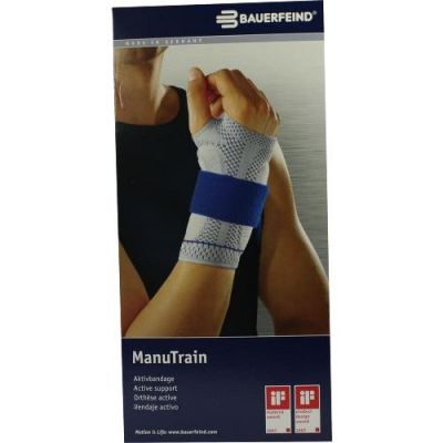 Manutrain Handgelenkb.6 rechts schwarz 1 szt. od Bauerfeind AG / Orthopädie PZN 07552346