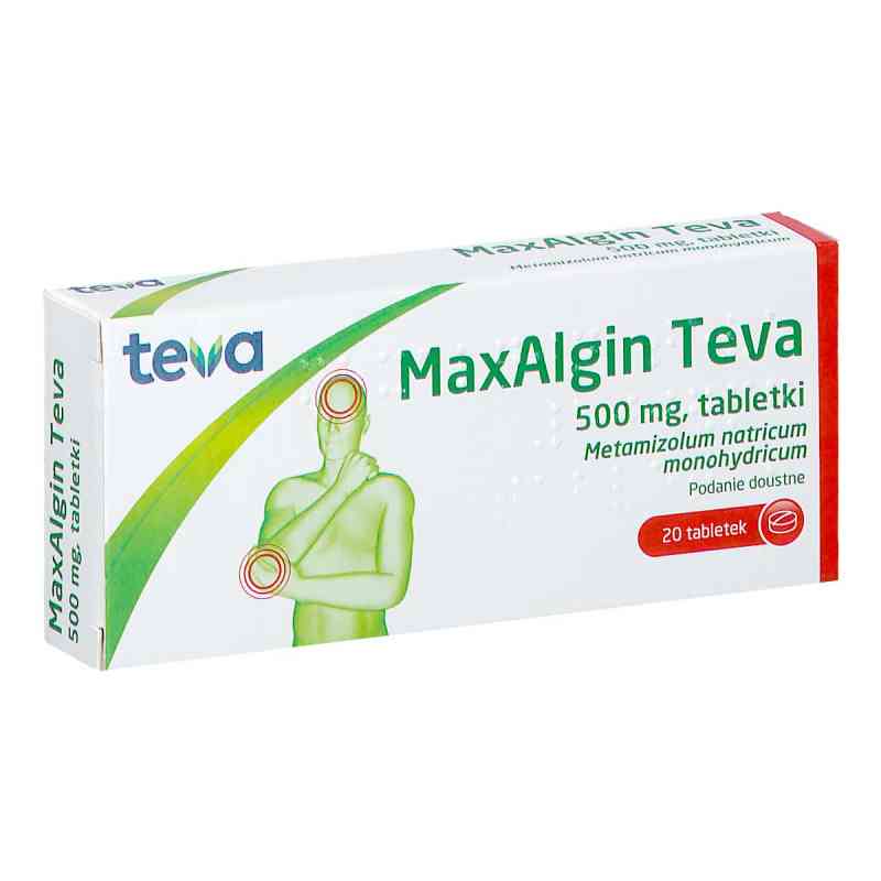 MaxAlgina tabletki 20  od SOFARIMEX INDUSTRIA QUIMICA E FARMACEUTICA LTD PZN 08303775