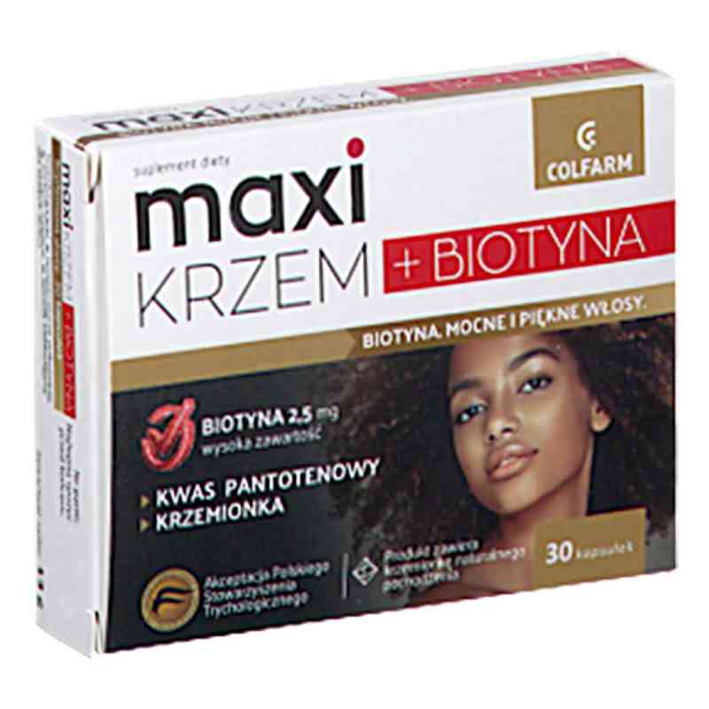 Maxi Krzem + Biotyna kapsułki 30  od ZAKŁADY FARM. COLFARM PZN 08304782
