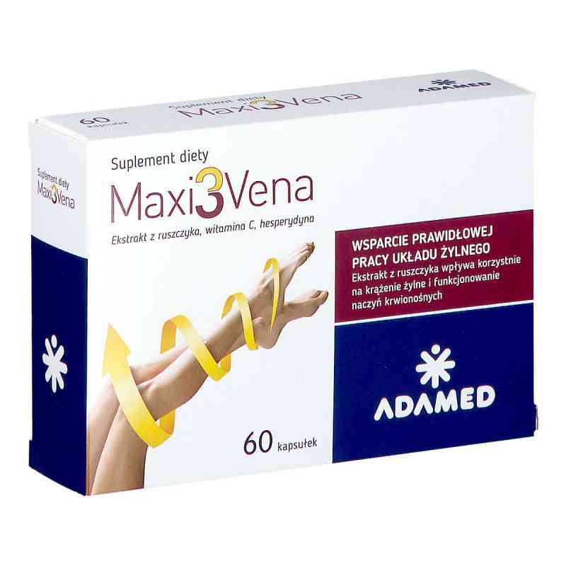 Maxi3Vena kapsułki 60  od PABIANICKIE ZAKŁ.FARM. POLFA S.A. PZN 08301494