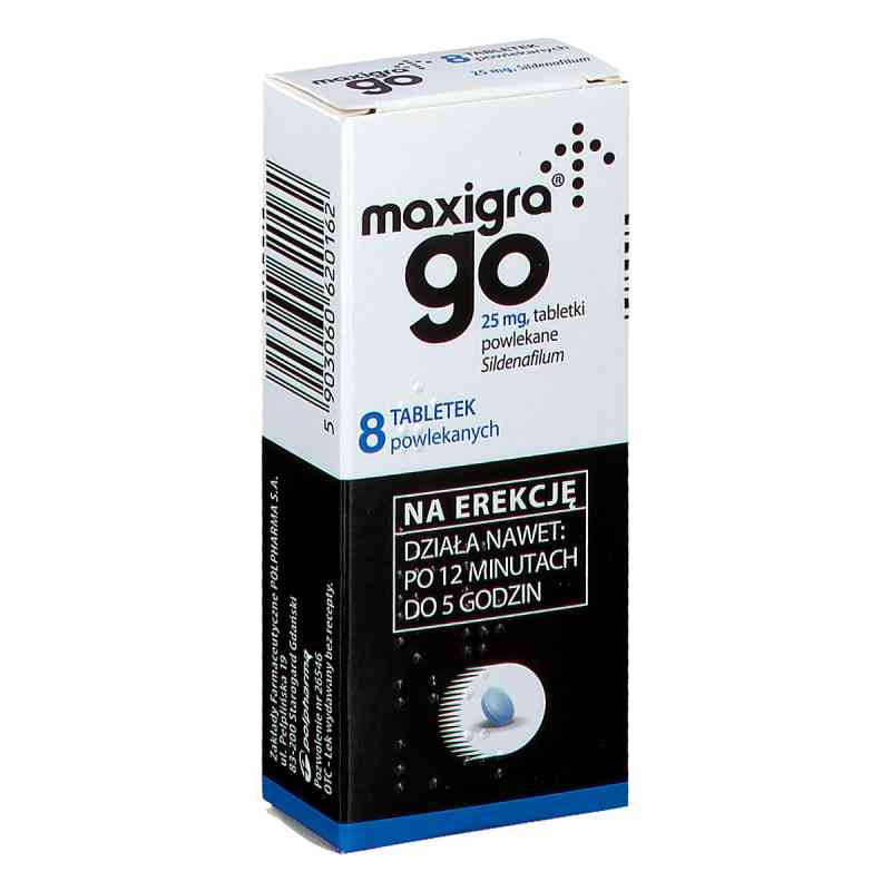Maxigra Go tabletki 8  od ZAKŁADY FARMACEUTYCZNE POLPHARMA S.A. PZN 08303557