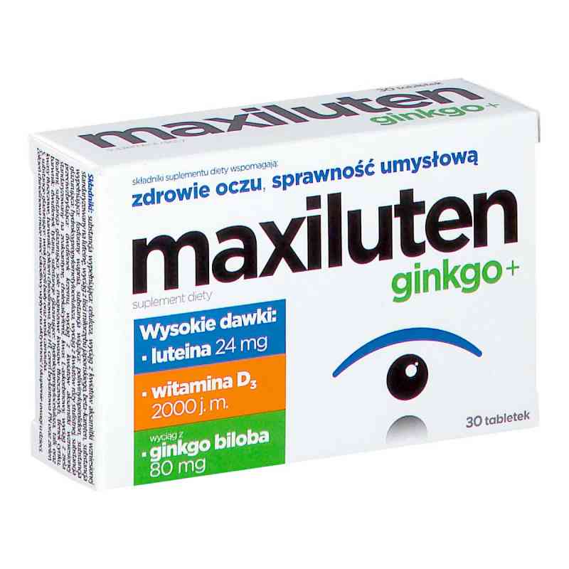 MAXILUTEN GINKGO+ tabletki 30  od AFLOFARM FARMACJA POLSKA SP. Z O.O. PZN 08301649