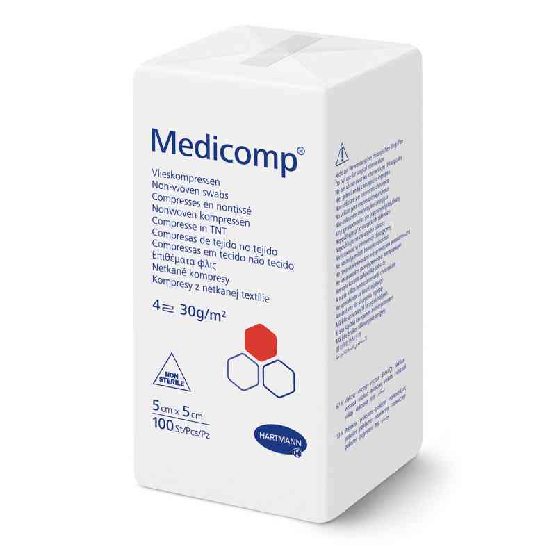 Medicomp Kompr.5x5cm unsteril 100 szt. od PAUL HARTMANN AG PZN 04783832