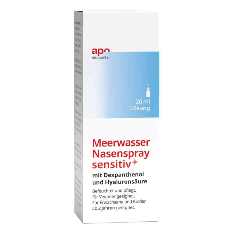 Meerwasser Nasenspray Sensitiv+ Apodiscounter 20 ml od Pharma Aldenhoven GmbH & Co. KG PZN 18438903