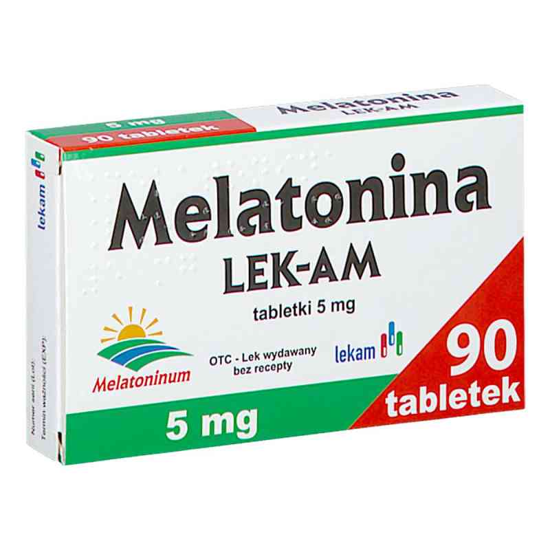 Melatonina LEK-AM tabletki 90  od PRZEDS. FARMACEUTYCZNE LEK-AM SP. Z O.O. PZN 08304381