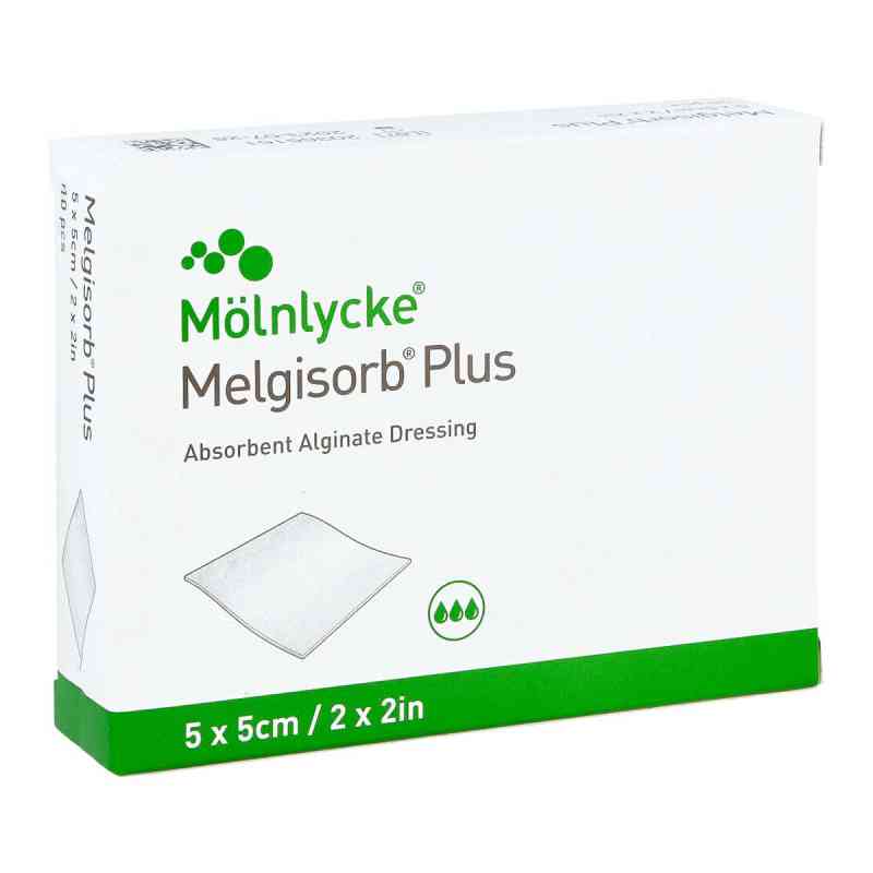 Melgisorb Plus Alginat Verband 5x5cm steril 10 szt. od Mölnlycke Health Care GmbH PZN 09932656